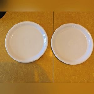 Two Fiestaware dinner plates
